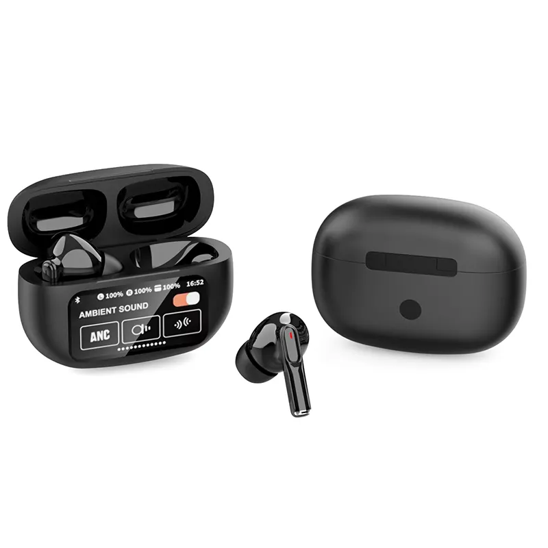 ANC+ENC Bluetooth Earbuds with Touch Screen